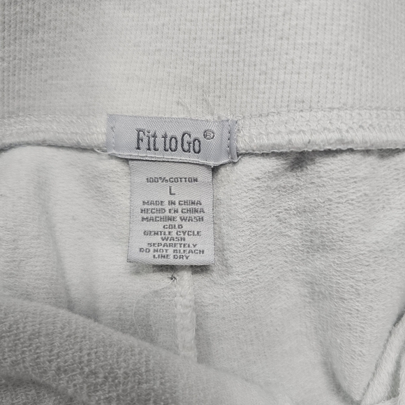 Fit To Go Vintage y2k White Casual Sleep Micro Shorts Juniors Large - Picture 4 of 7